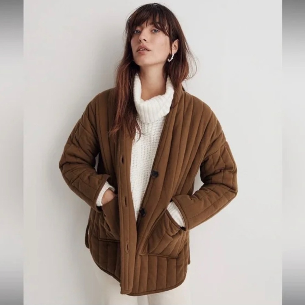 Madewell oversized quilted coat